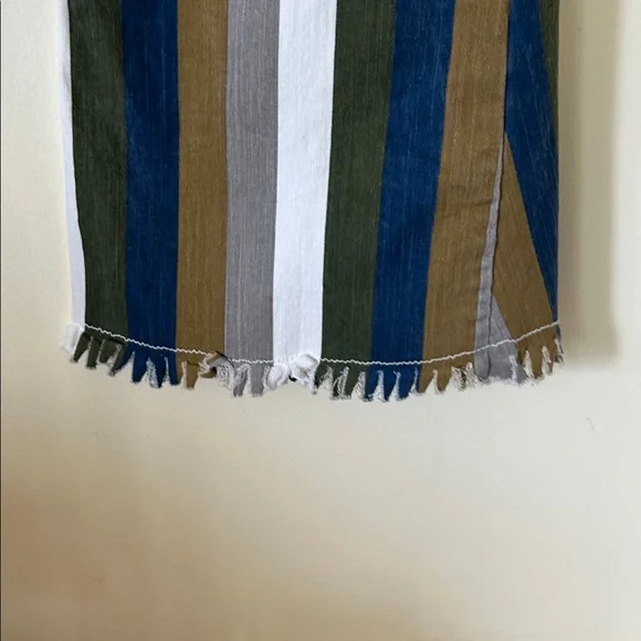 Altar'd State Multicolor Striped Flare Bell Bottom Jeans Size XS - Picture 4 of 15